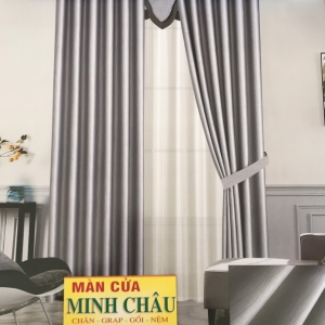 Màn vải gấm trơn